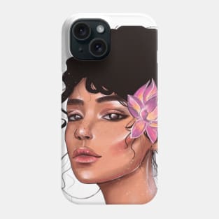 Blossoming Beauty : Portrait Of A Woman Phone Case