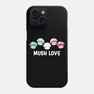 Subtle Abrosexual Pride Flag Cute Kawaii Mushroom Phone Case