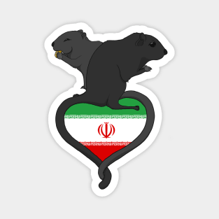 Gerbil Iran (dark) Magnet