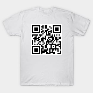 Funny 'Rick Roll QR' Code Scan Prank Meme Design Kids T-Shirt