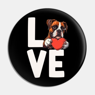 Boxer Love Pin