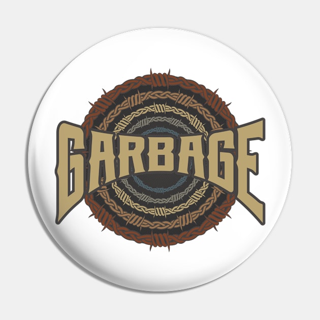 Garbage Barbed Wire Pin by darksaturday