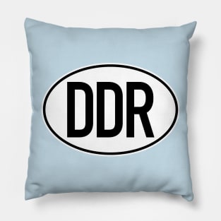 DDR license plate (two-tone) Pillow