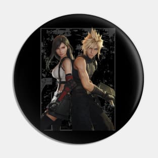 Cloud and Tifa Pin