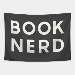 Book Nerd in Bold Text Tapestry