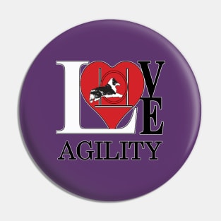 Dog Agility with a Sheltie - Love Agility Pin