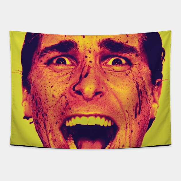 PSYCHO DUOTONE Tapestry by fernandaffp