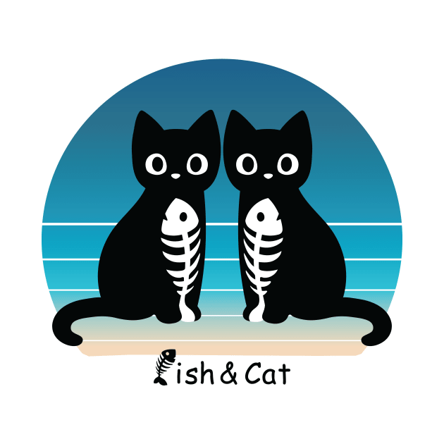 Fish and Cat by Anicue