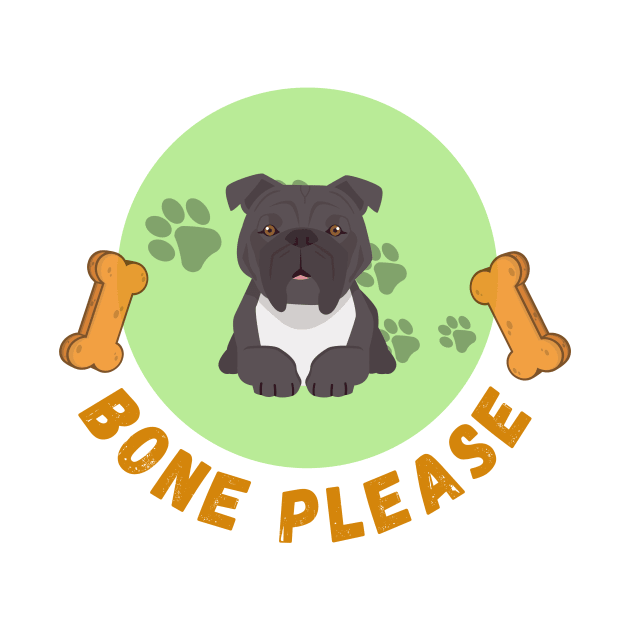 Bone please concept about cute dog and dog lover by Yenz4289