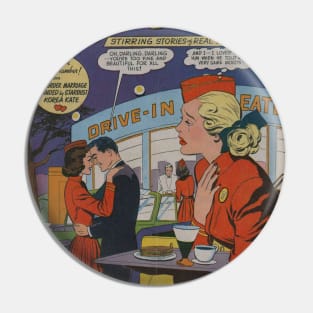 Vintage Confessions of the Lovelorn Cover Pin