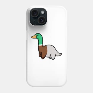Cute Long Neck Dino Duck, Dinosaurus. Phone Case