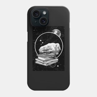 Polar bear collage |  space Digital art Phone Case