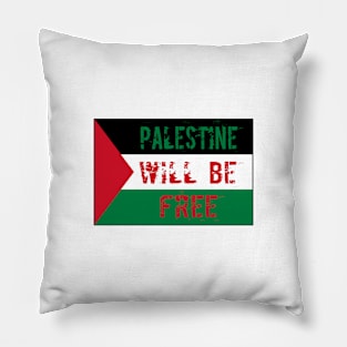 Palestine Will Be Free Flag Pillow