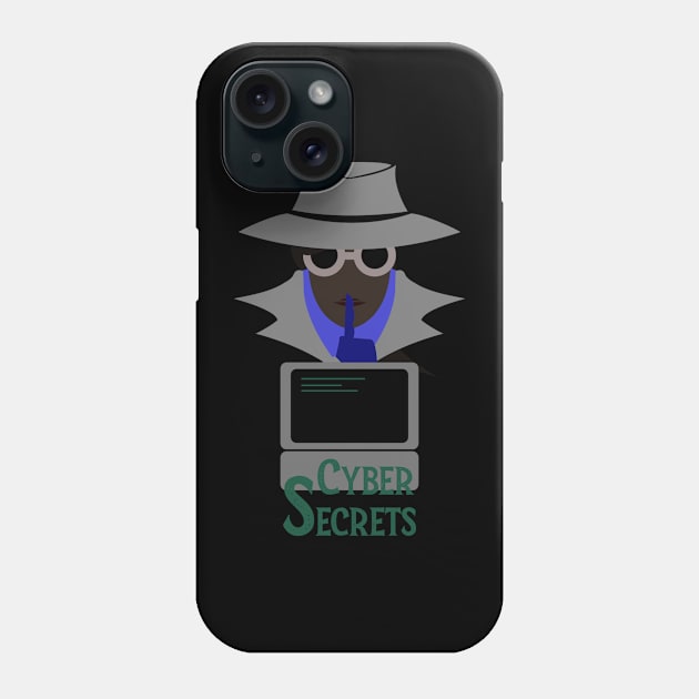 Lady Grey (Cyber Secrets Afro): A Cybersecurity Design Phone Case by McNerdic