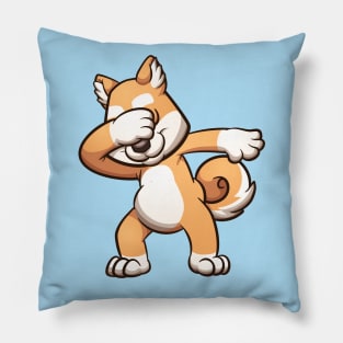 Dabbing Shiba Inu Pillow