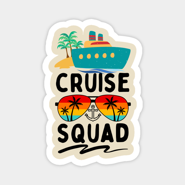 Cruise Squad Vacation Family Matching 2023 Magnet by The WYLD Tribe