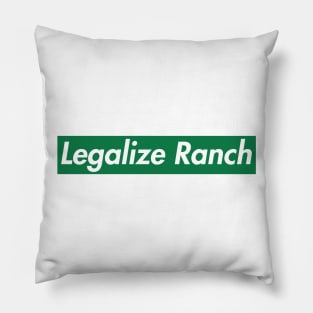 Legalize Ranch supreme boxlogo green Pillow