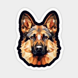 Geometric German Shepherd Magnet