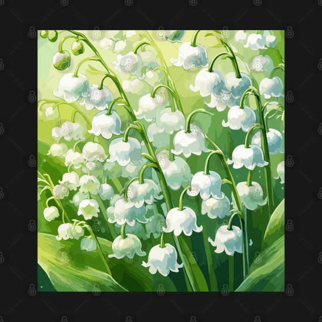 Lily of The Valley Flower by Siha Arts