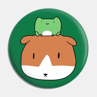 Little Frog and Guinea Pig Face Pin