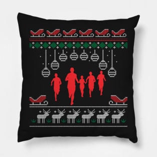 christmas marathon Pillow