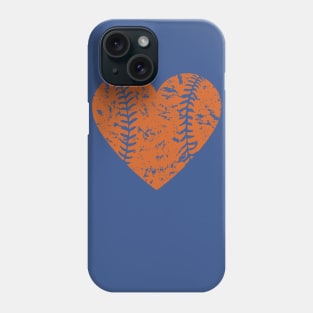 I <3 Baseball (Orange) Phone Case