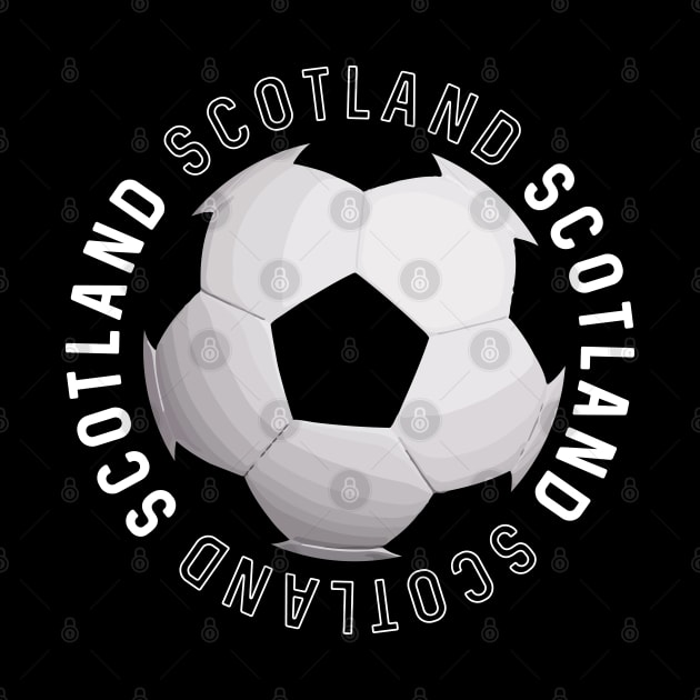 Black and White Scotland Football Design by MacPean