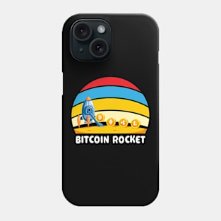 Bitcoin Spaceship - Funny Bitcoin Rocket Ship Crypto Trade Phone Case