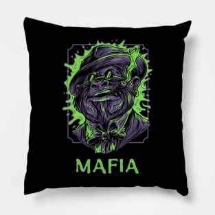 Monkey mafia Pillow