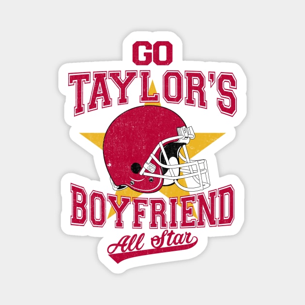 Go Taylor's Boyfriend All Star KC Football Magnet by RadRetro