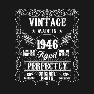 Vintage 77th Birthday Made In 1946 77 Years Old T-Shirt