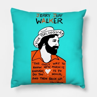 Jerry Jeff Walker Pillow