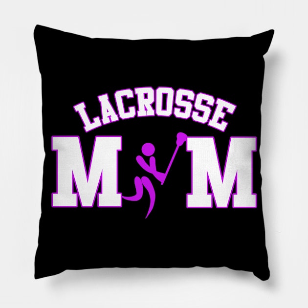 Lacrosse Mom with Lacrosse Player Pillow by tropicalteesshop