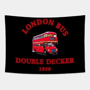 London Red Double Decker Bus Tapestry