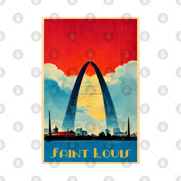 Saint Louis, Missouri Vintage Poster by The Experience