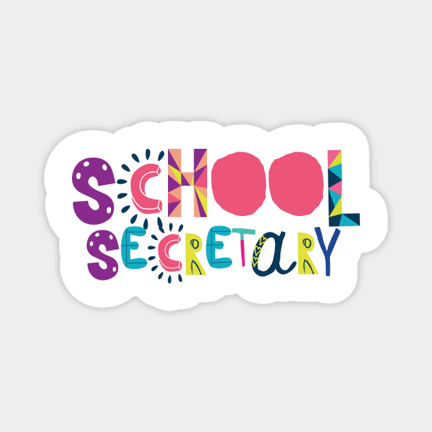 Cute School Secretary Gift Idea Back to School Magnet by BetterManufaktur