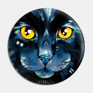 Cats in Color 2 - Black version Pin