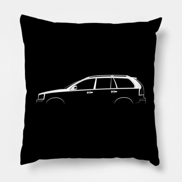 Volvo XC90 (2002) Silhouette Pillow by Car-Silhouettes