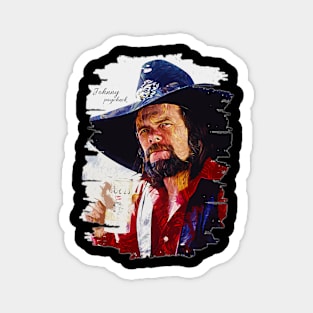 Johnny paycheck \\ Brush Art Magnet