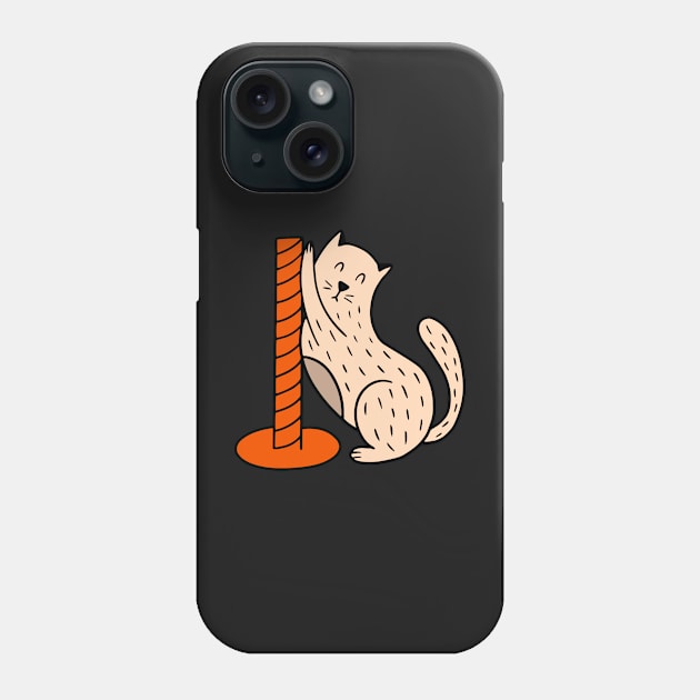 Doodle cat Phone Case by Savvalinka