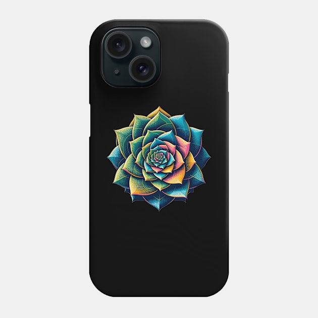 Geometric Growth - Spiral Succulent Phone Case by The Tee Bizarre