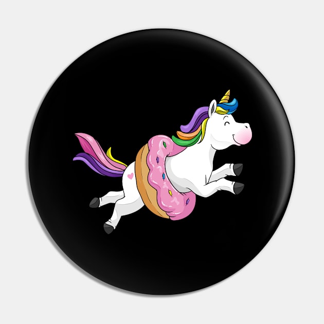 Donut lover Shirt Funny unicorn candy Girl Pin by ELFEINHALB