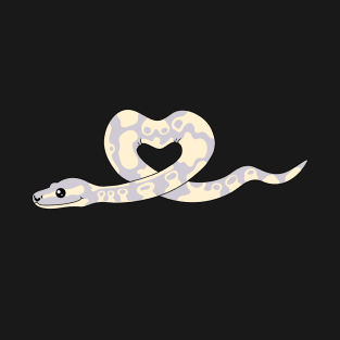 Lavender Albino Ball Python Heart T-Shirt