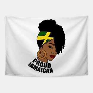 Jamaica Flag, Proud Jamaican Woman, Jamaica Flag, Afro Rasta Tapestry