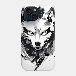 Wolf Wild Nature Free Spirit Art Brush Painting Phone Case