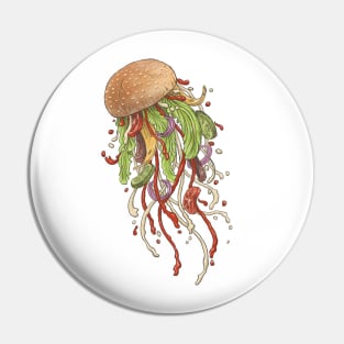 Jellyfish Burger Pin