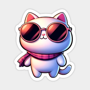 Too Cool for Cat School 🐱‍👓 Magnet