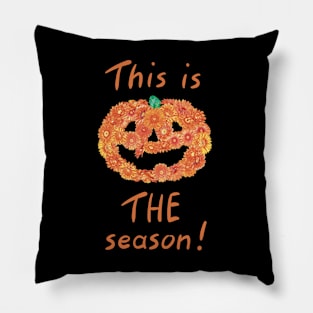 Flower pumpkin season Pillow