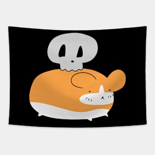 Tiny Skull and Hamster Tapestry