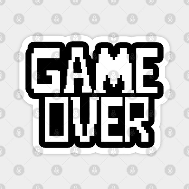 Game Over Magnet by Andrewkoop